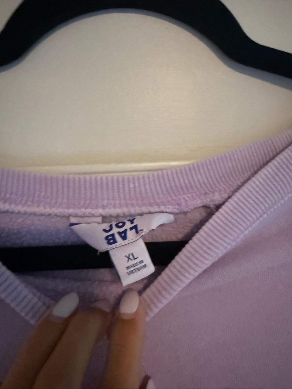JoyLab Lavender Crew Sweatshirt - Picture 2 of 2